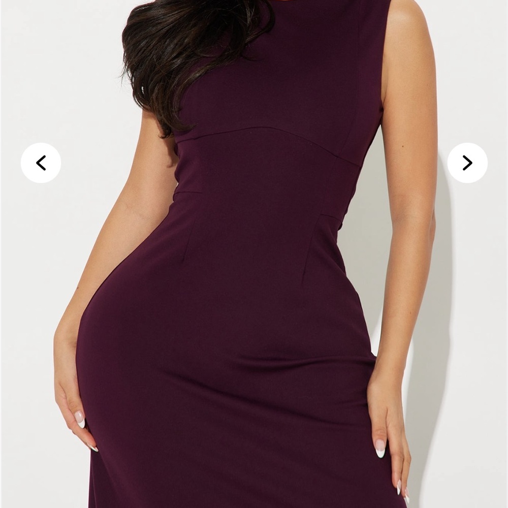Fashion Nova Taylor Backless A Line Maxi Dress Deep Purple Maxi Dress- Size XS - Picture 10 of 10
